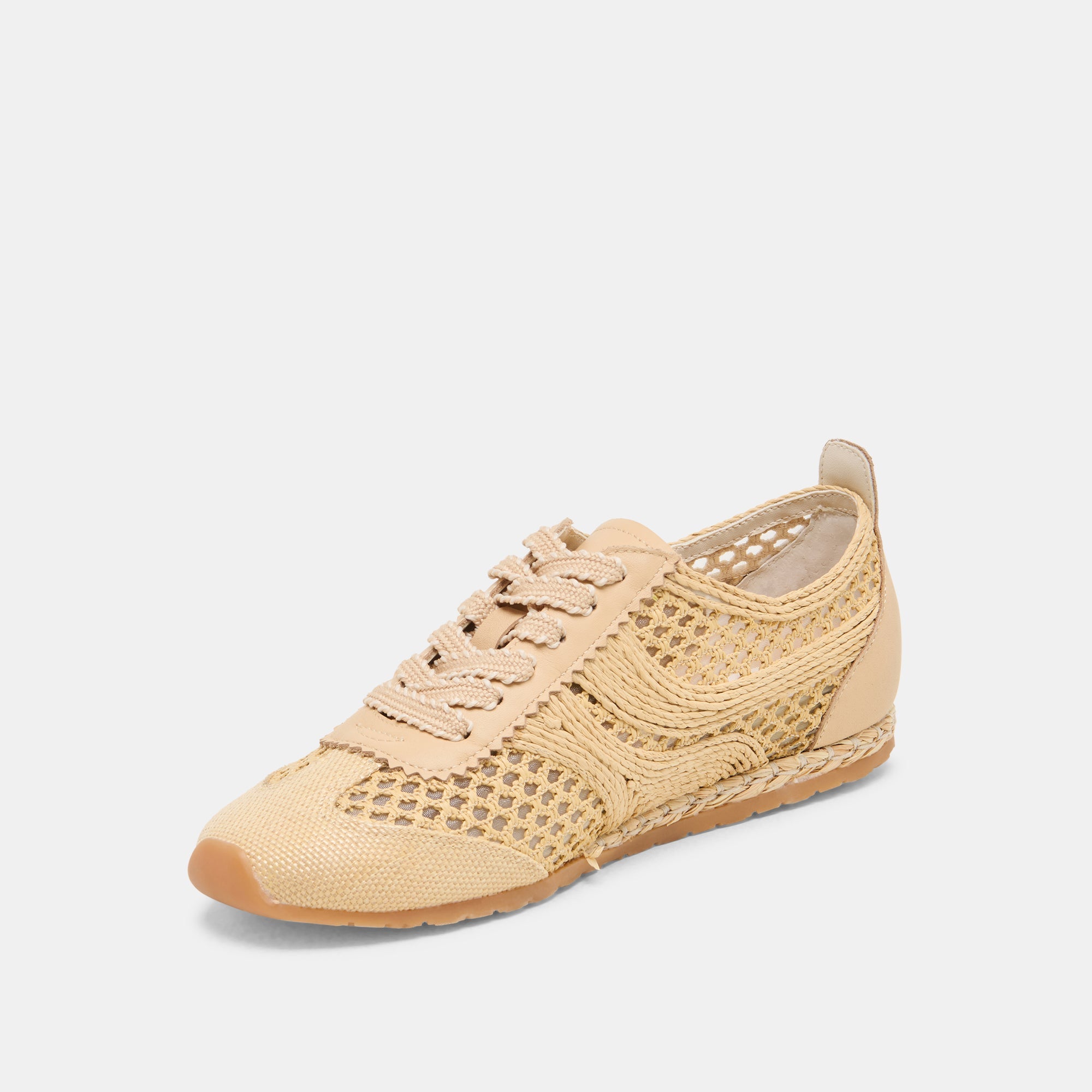 Dream Lt Natural Woven Raffia Sneakers | Women Dolce Vita