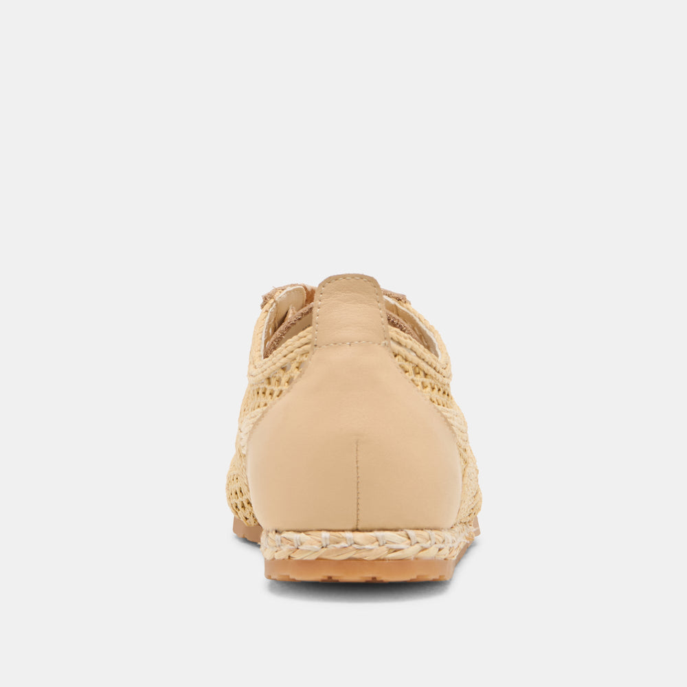 Dream Lt Natural Woven Raffia Sneakers | Women Dolce Vita