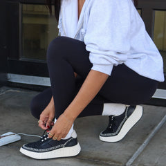 Dolen Black Nylon Sneakers | Dolce Vita Women