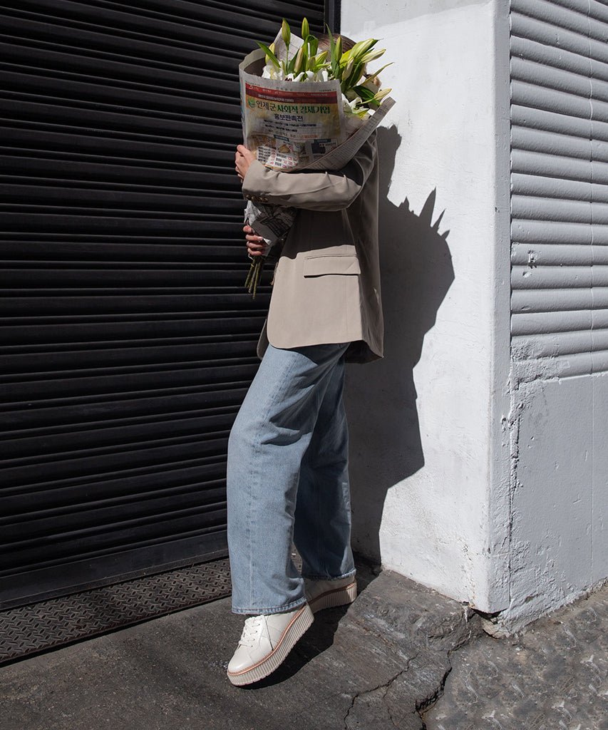 TIGER SNEAKERS WHITE LEATHER | Women Dolce Vita