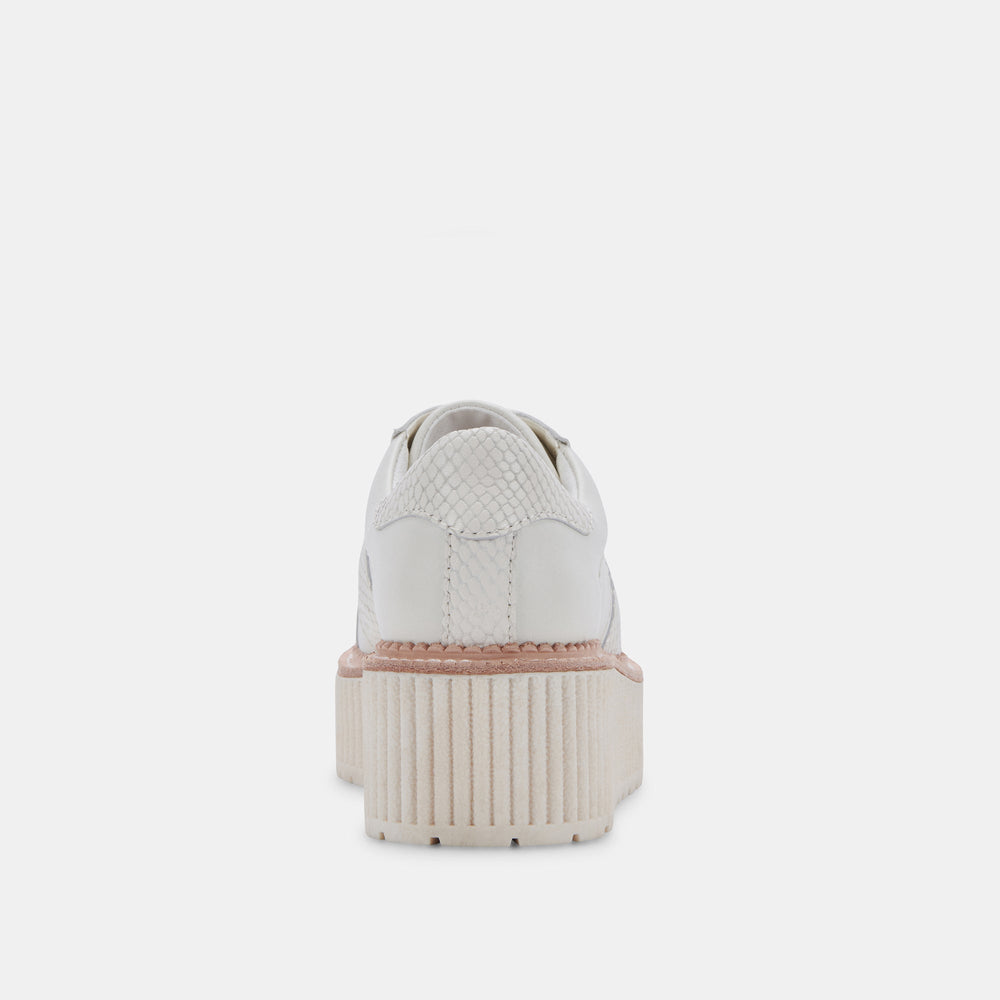 TIGER SNEAKERS WHITE LEATHER | Women Dolce Vita