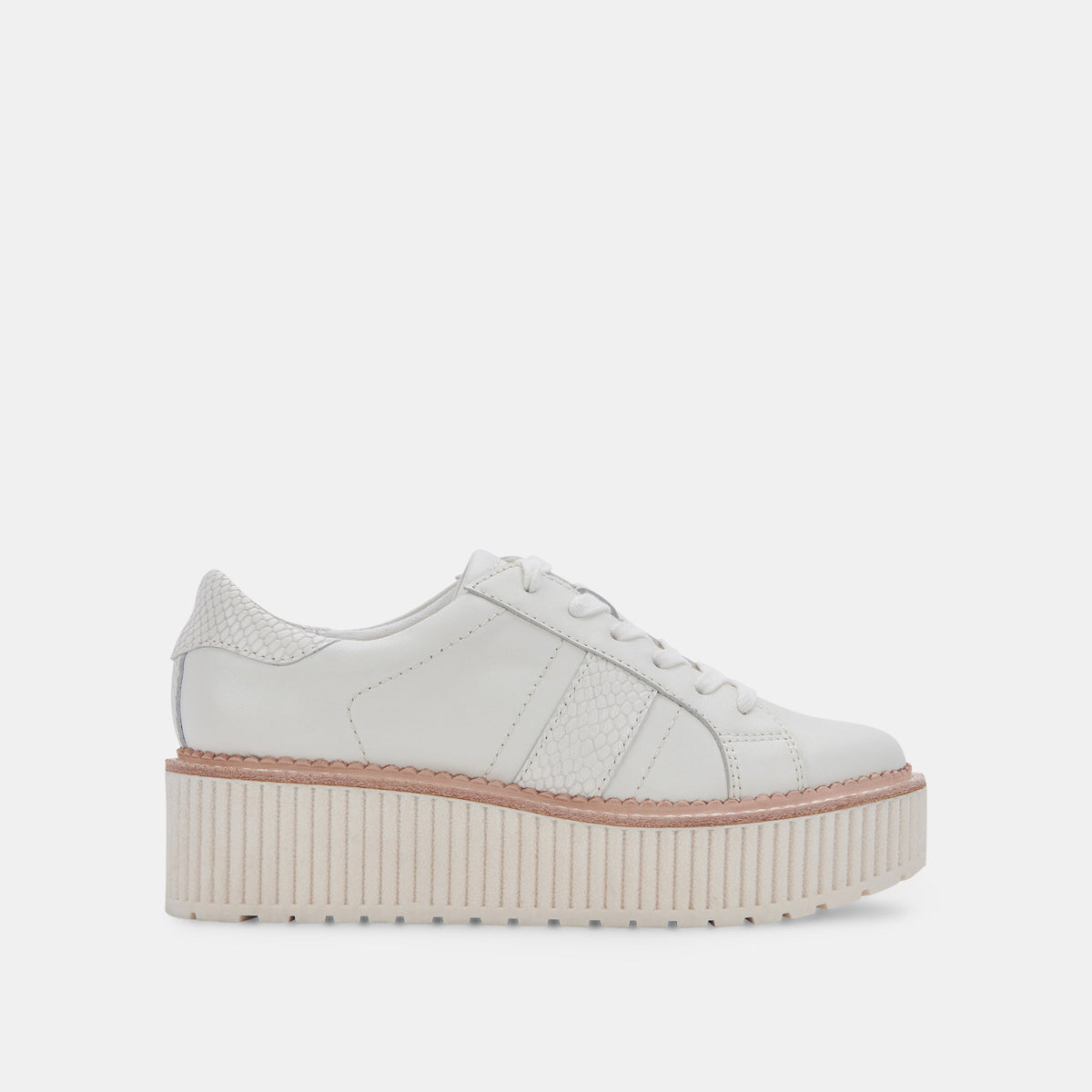 TIGER SNEAKERS WHITE LEATHER | Women Dolce Vita