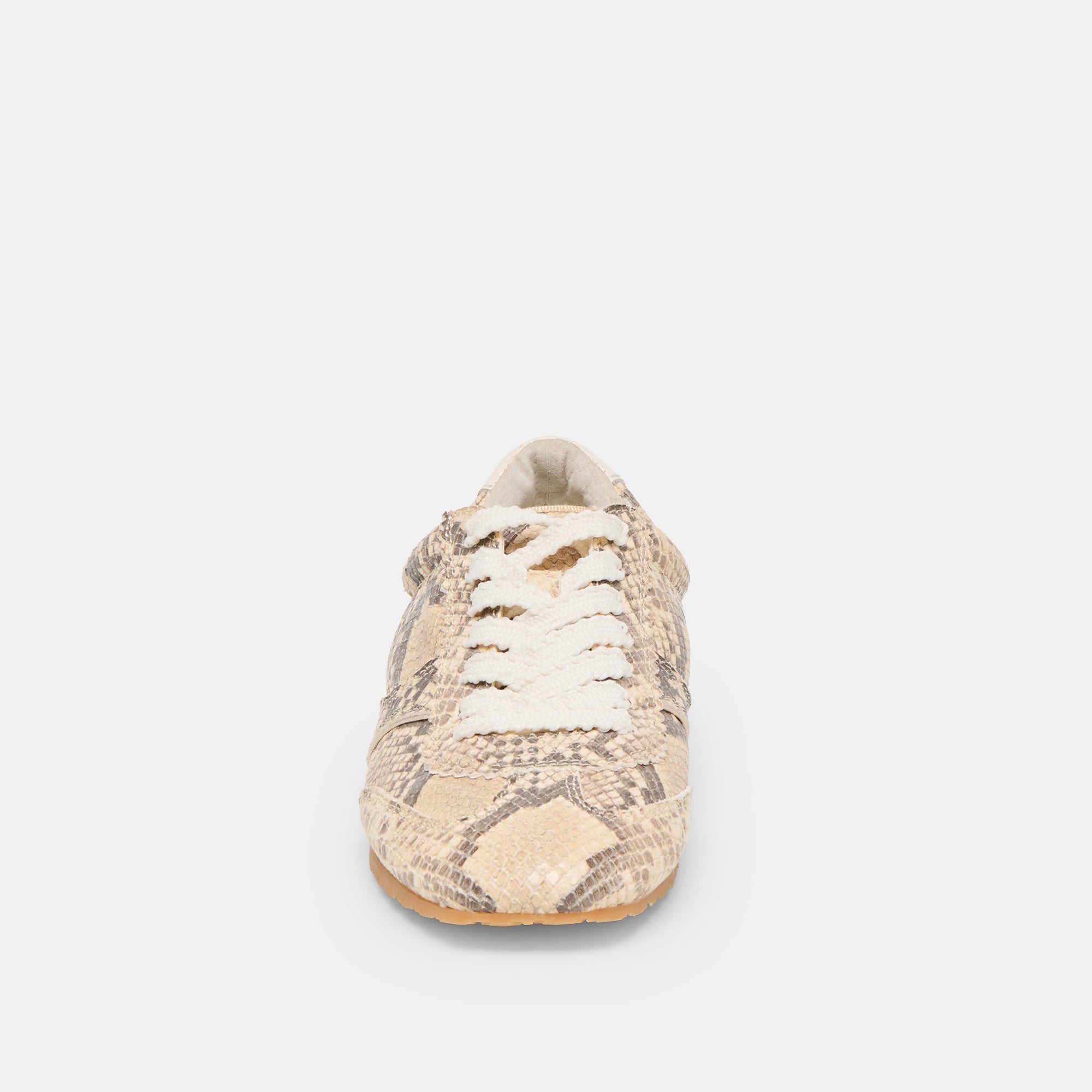 Dorie Natural Snake Embossed Leather Sneakers | Dolce Vita Women