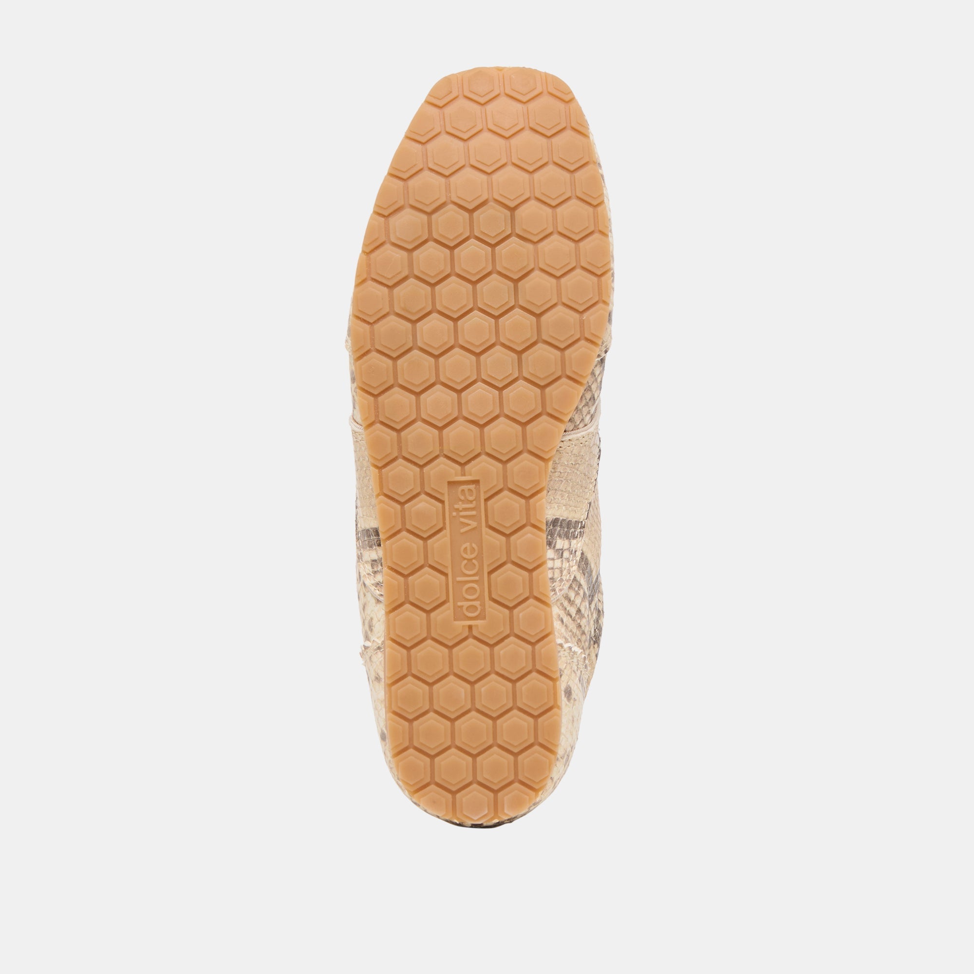 Dorie Natural Snake Embossed Leather Sneakers | Dolce Vita Women