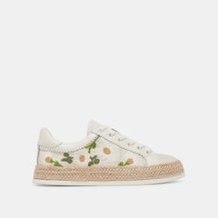 AZALIA SNEAKERS WHITE FLORAL RAFFIA | Women Dolce Vita