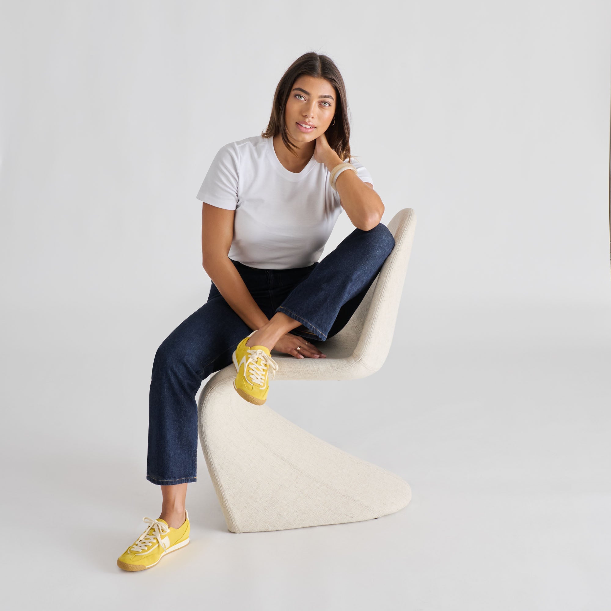 Sariya Yellow Nylon Sneakers | Dolce Vita Women
