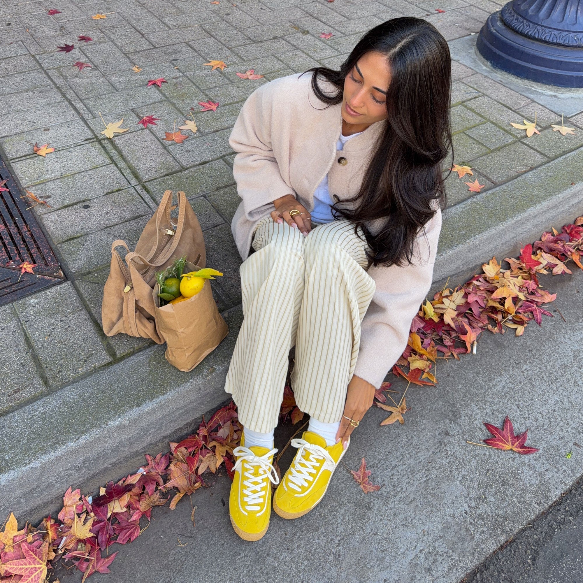 Sariya Yellow Nylon Sneakers | Dolce Vita Women