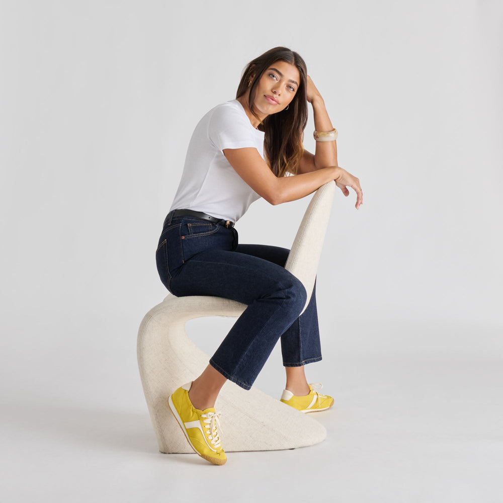 Sariya Yellow Nylon Sneakers | Dolce Vita Women