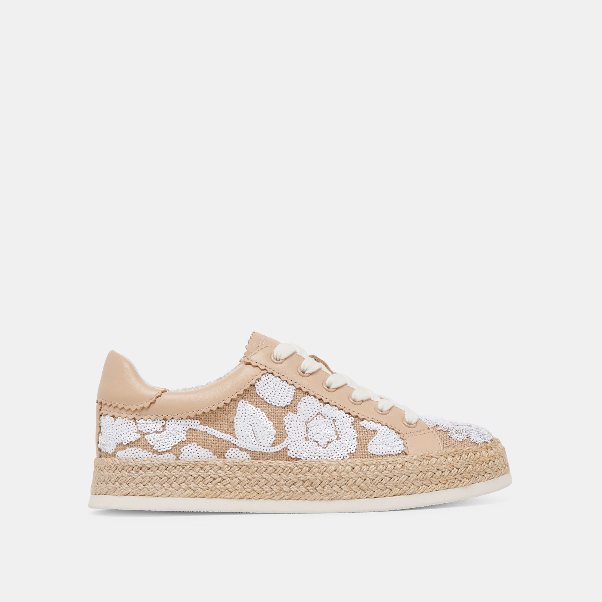 AZALIA SNEAKERS NATURAL MULTI FLORAL SEQUIN | Women Dolce Vita