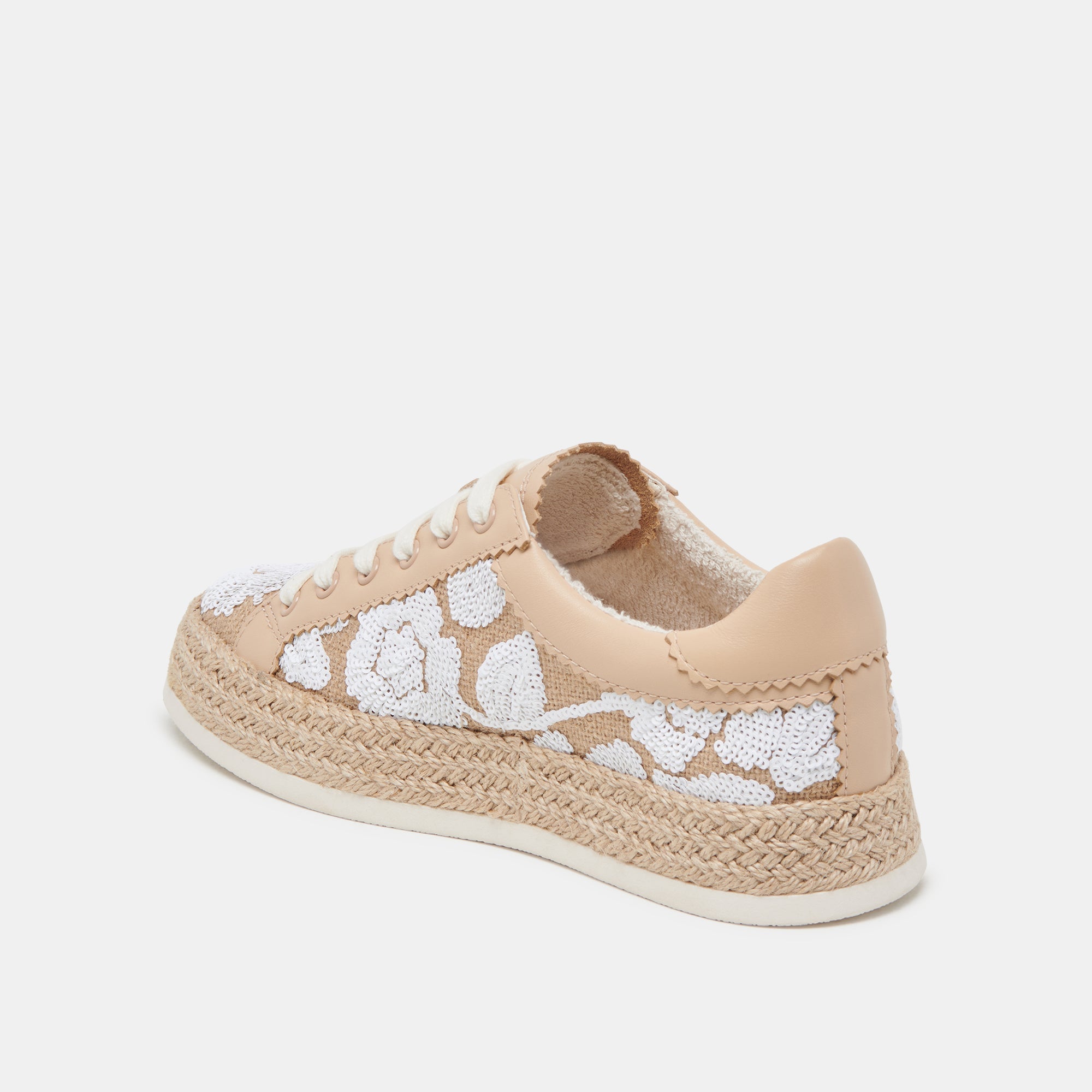 AZALIA SNEAKERS NATURAL MULTI FLORAL SEQUIN | Women Dolce Vita