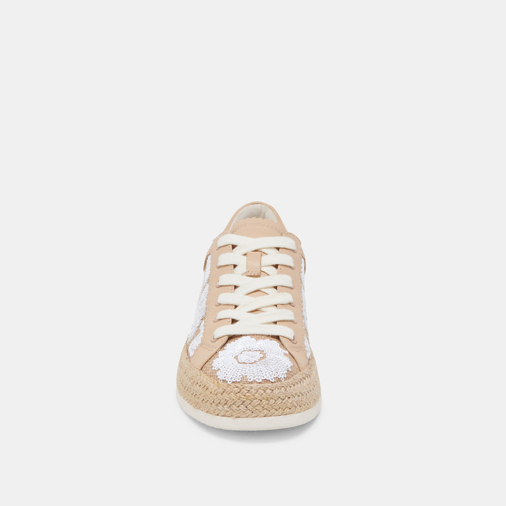 AZALIA SNEAKERS NATURAL MULTI FLORAL SEQUIN | Women Dolce Vita
