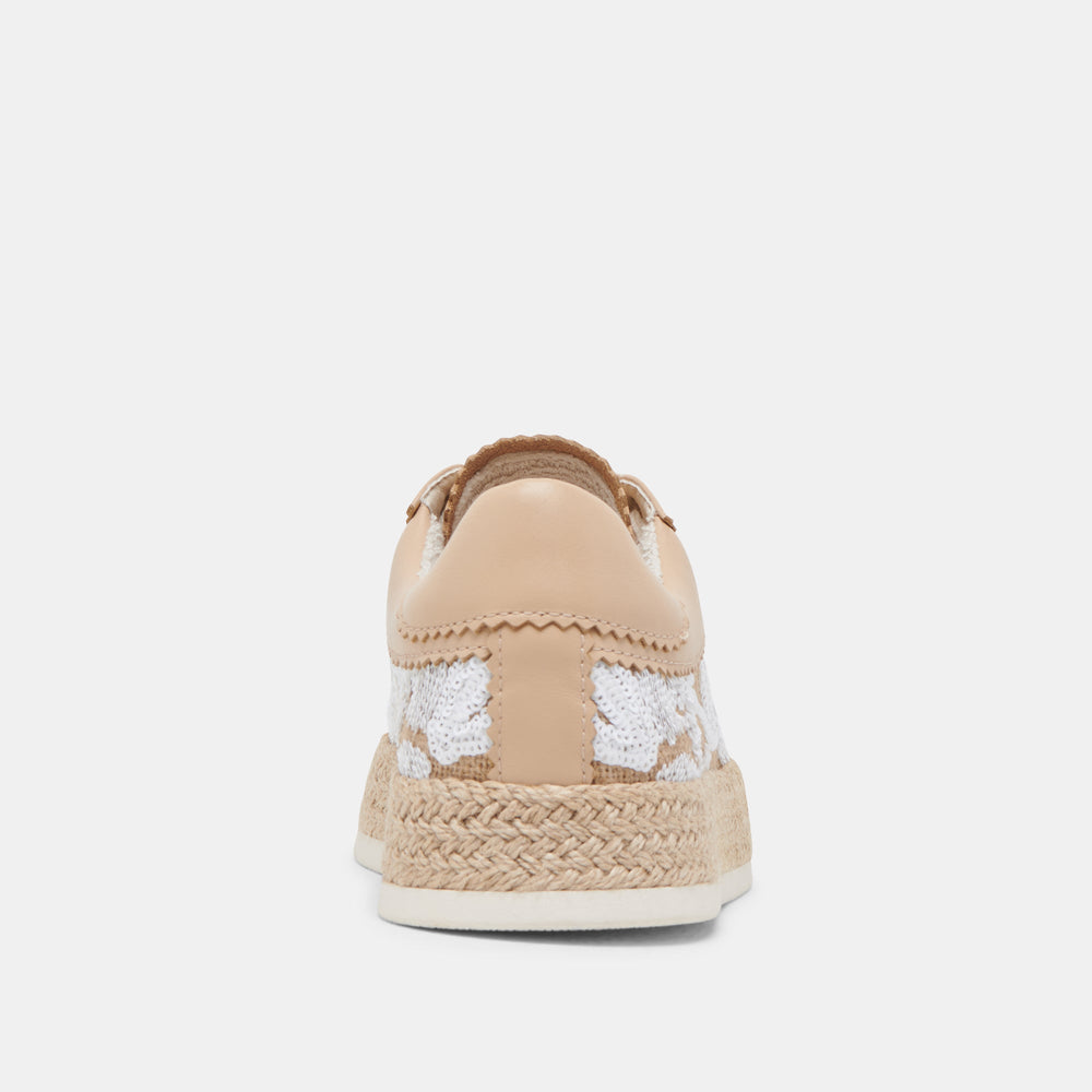 AZALIA SNEAKERS NATURAL MULTI FLORAL SEQUIN | Women Dolce Vita