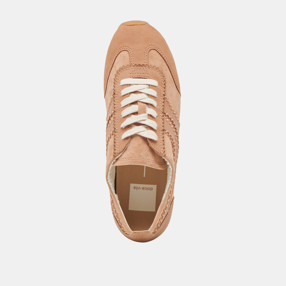 DELANY SNEAKERS TOFFEE NUBUCK | Women Dolce Vita