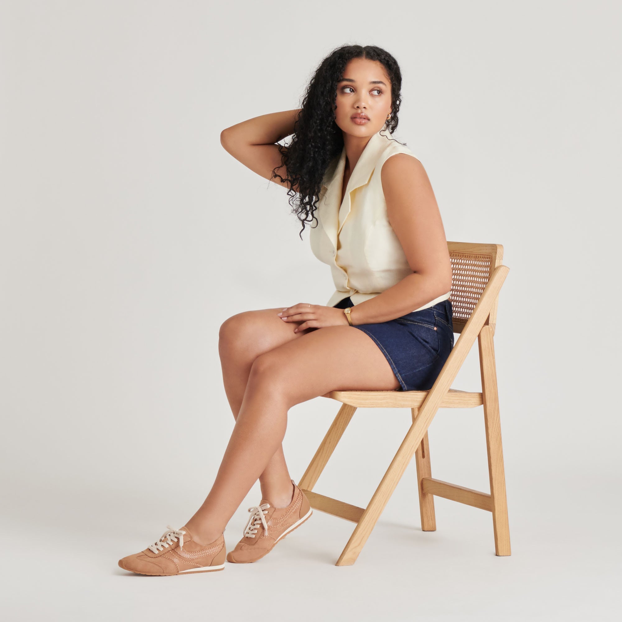 DELANY SNEAKERS TOFFEE NUBUCK | Women Dolce Vita