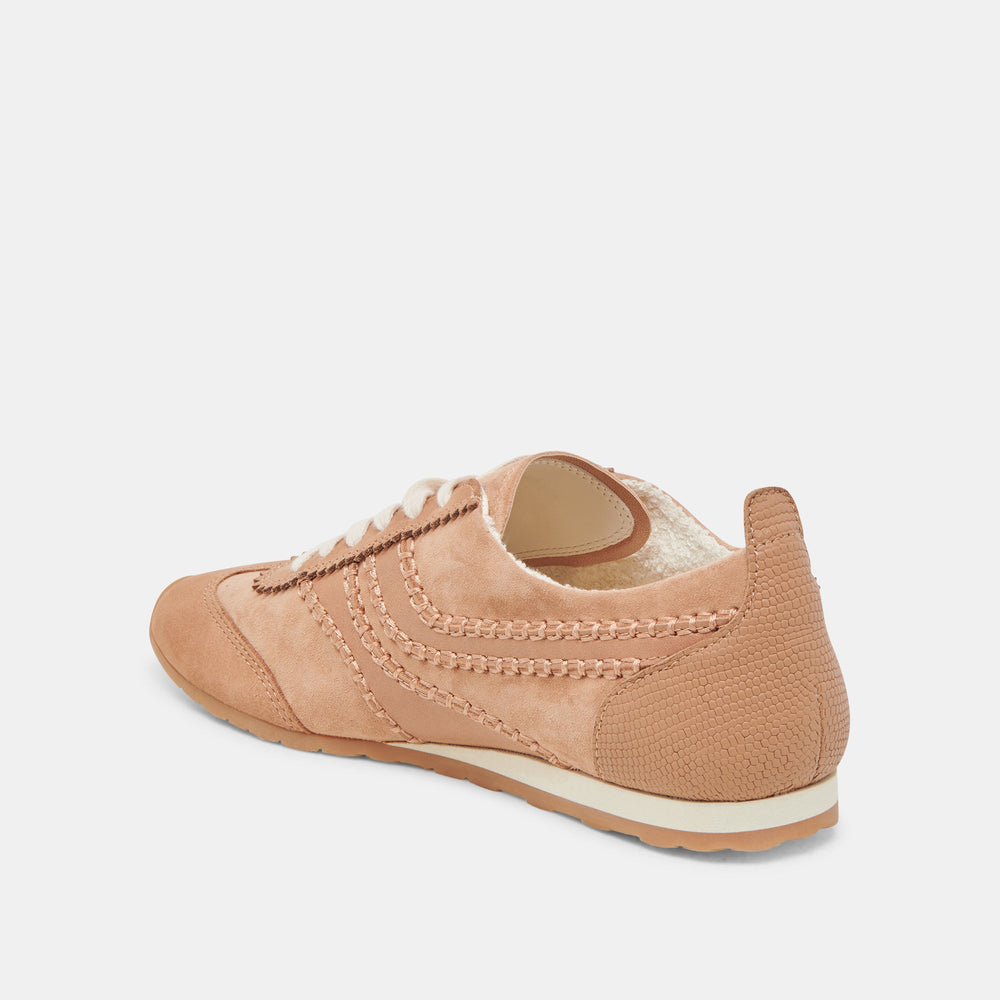 DELANY SNEAKERS TOFFEE NUBUCK | Women Dolce Vita