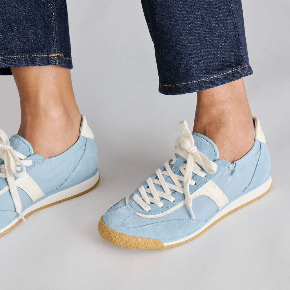 Sariya Lt Blue Nylon Sneakers | Dolce Vita Women