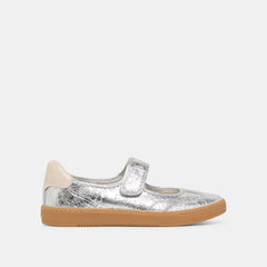 Nanet Silver Leather Sneakers | Women Dolce Vita