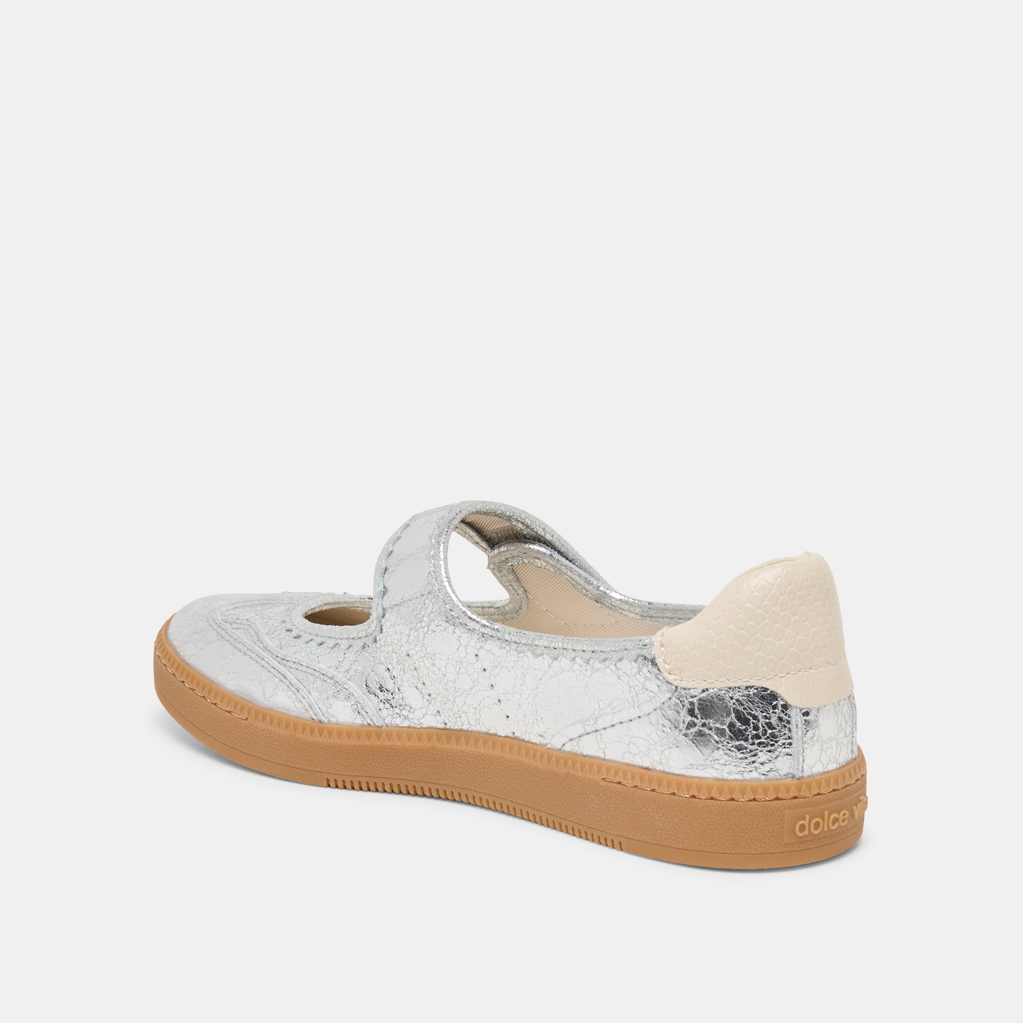 Nanet Silver Leather Sneakers | Women Dolce Vita