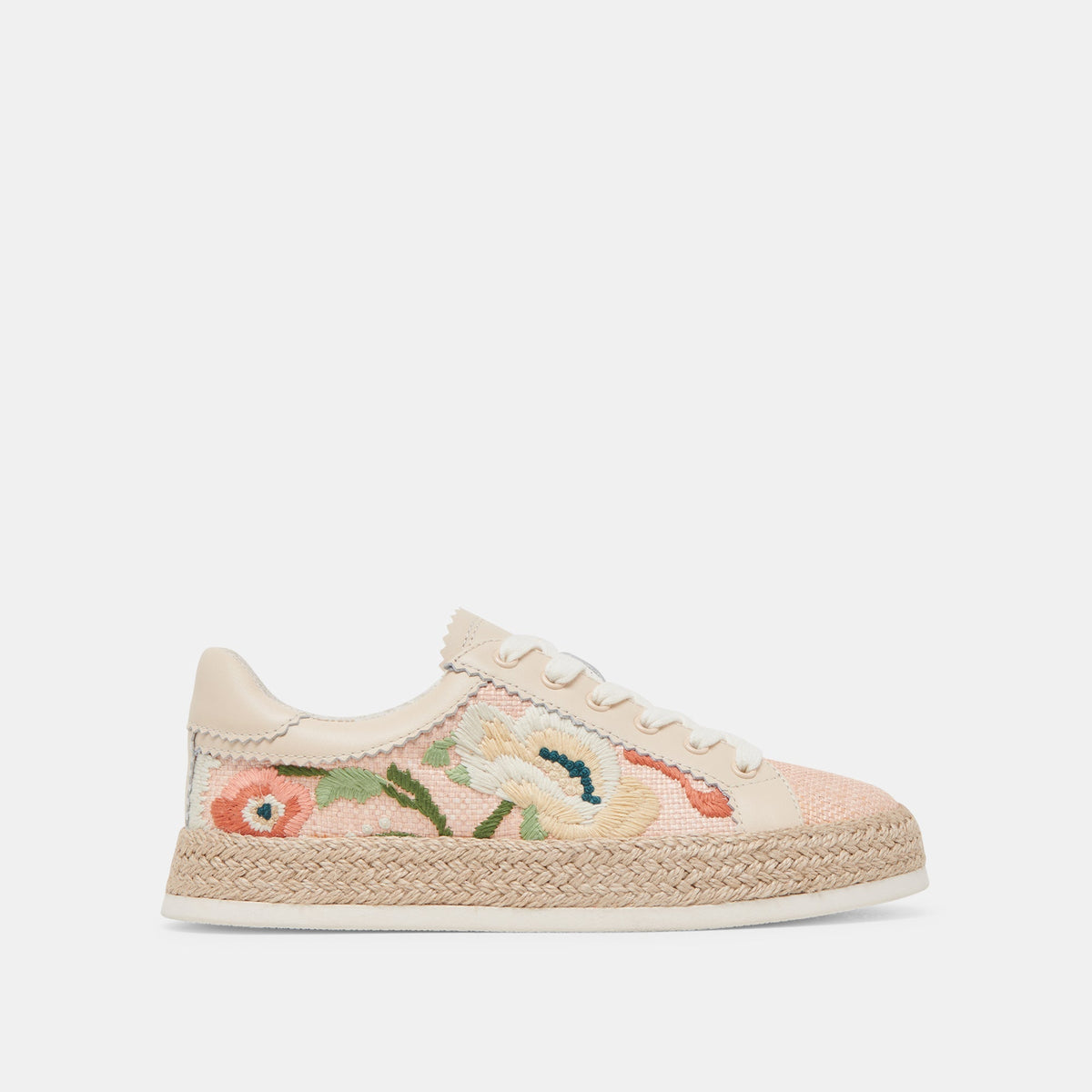 Azalia Pink Floral Raffia Sneakers | Dolce Vita Women