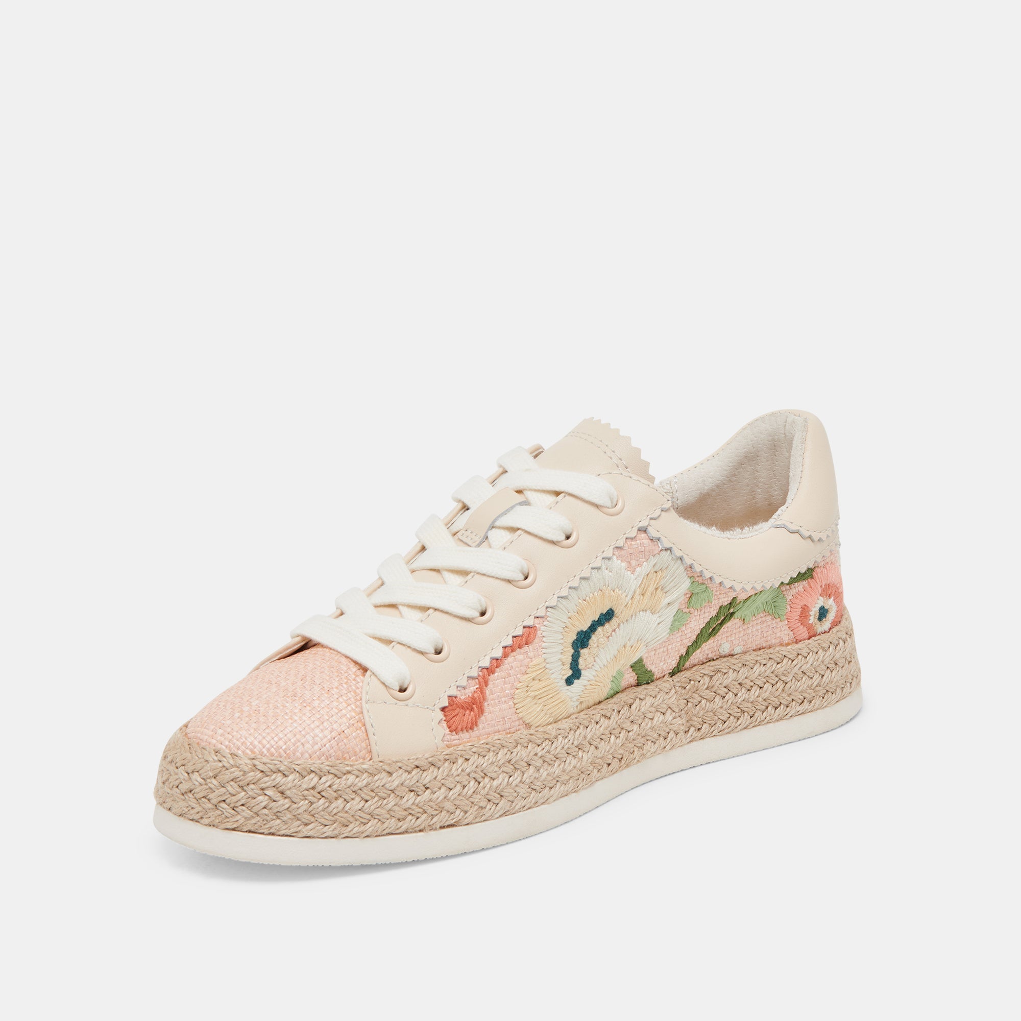Azalia Pink Floral Raffia Sneakers | Dolce Vita Women