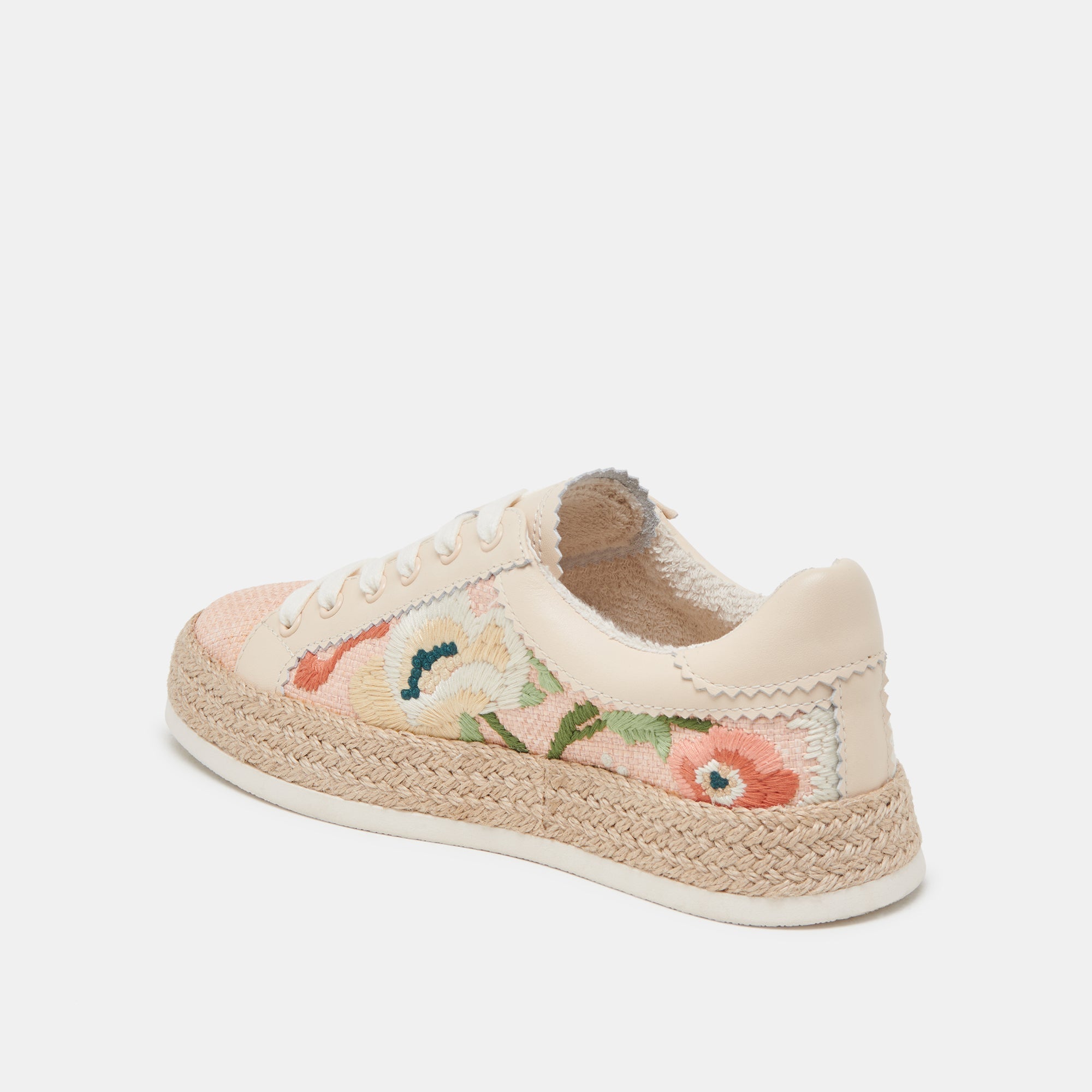 Azalia Pink Floral Raffia Sneakers | Dolce Vita Women