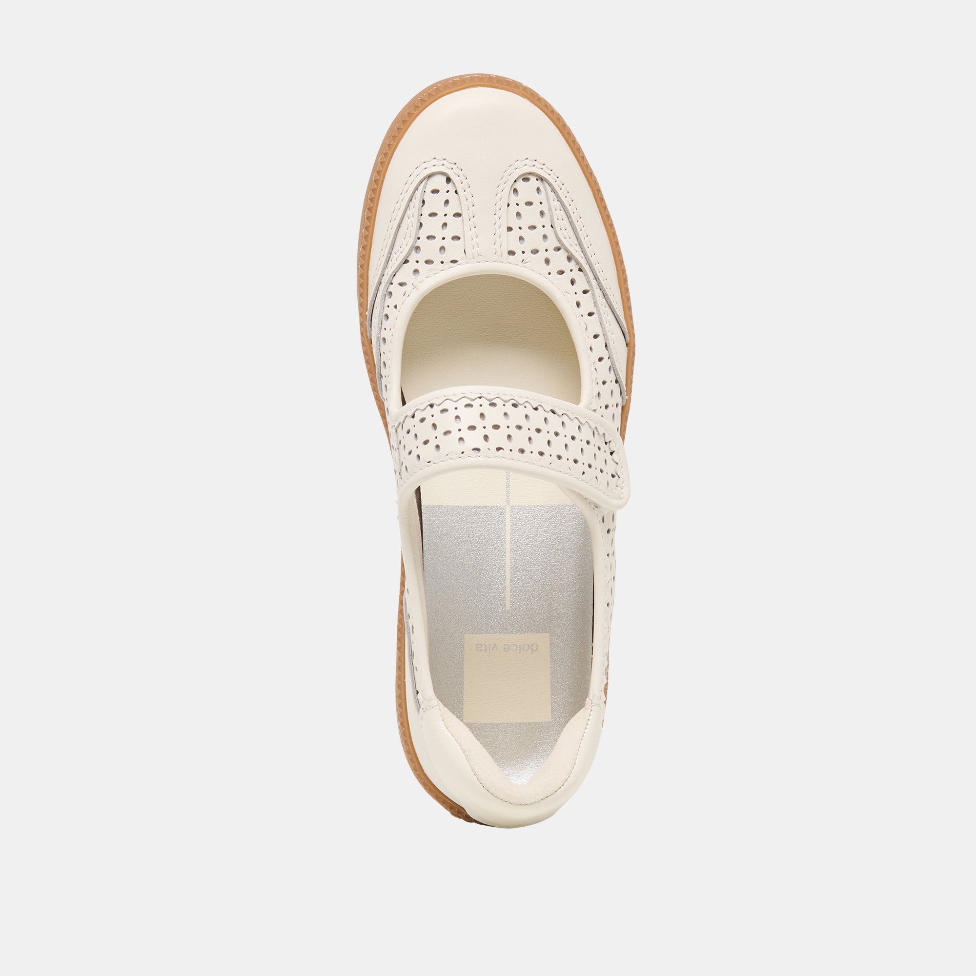Nanet White Perforated Leather Sneakers | Women Dolce Vita