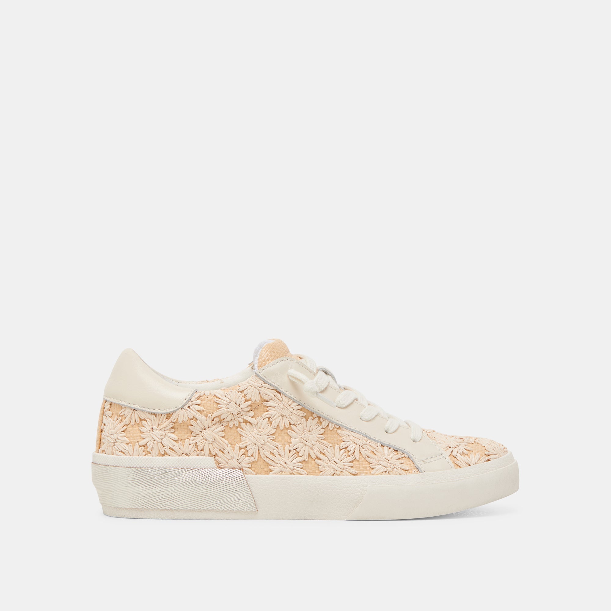 ZINA FLORAL SNEAKERS CREME FLORAL RAFFIA | Dolce Vita Women