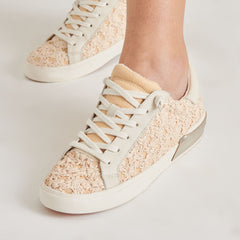 ZINA FLORAL SNEAKERS CREME FLORAL RAFFIA | Dolce Vita Women