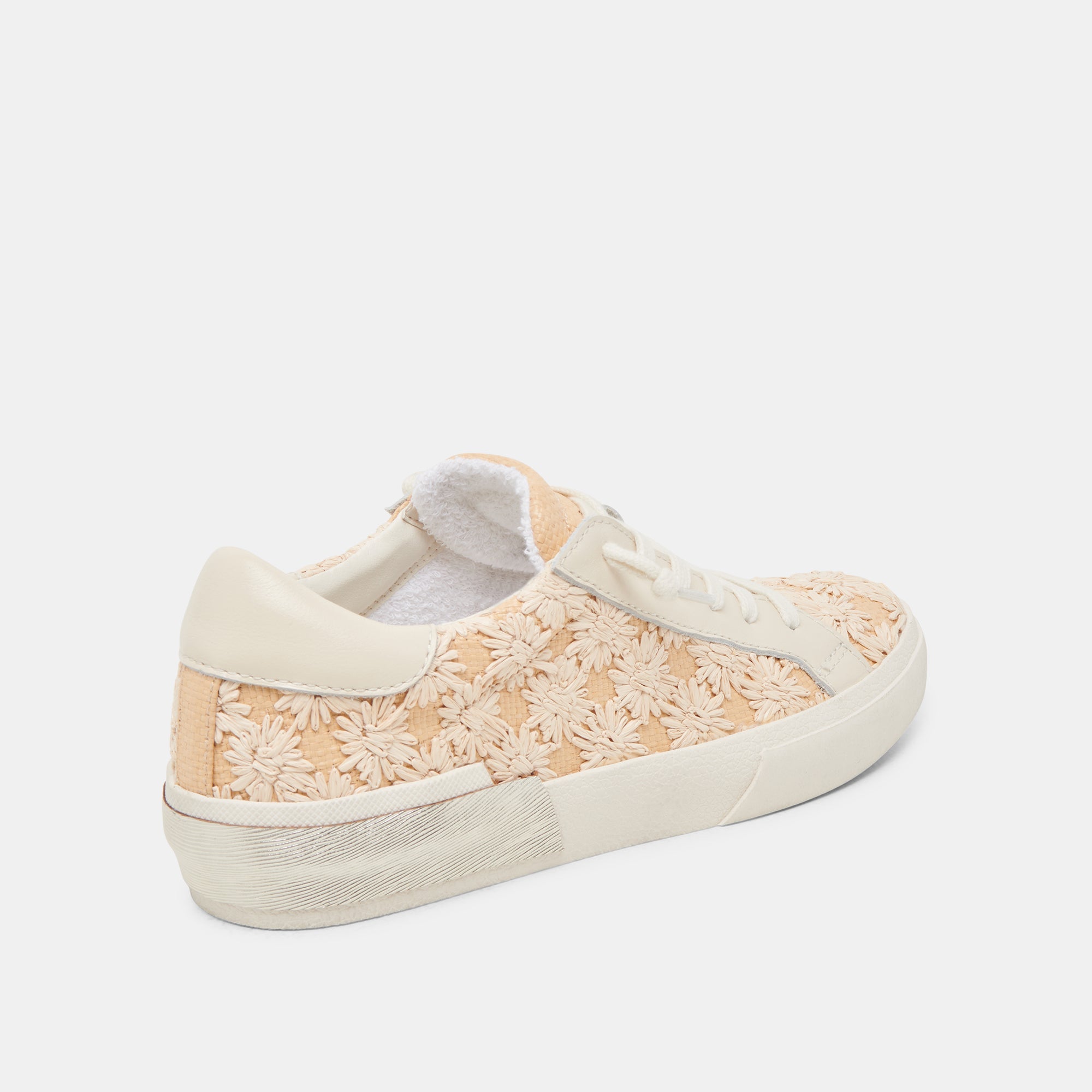 ZINA FLORAL SNEAKERS CREME FLORAL RAFFIA | Dolce Vita Women