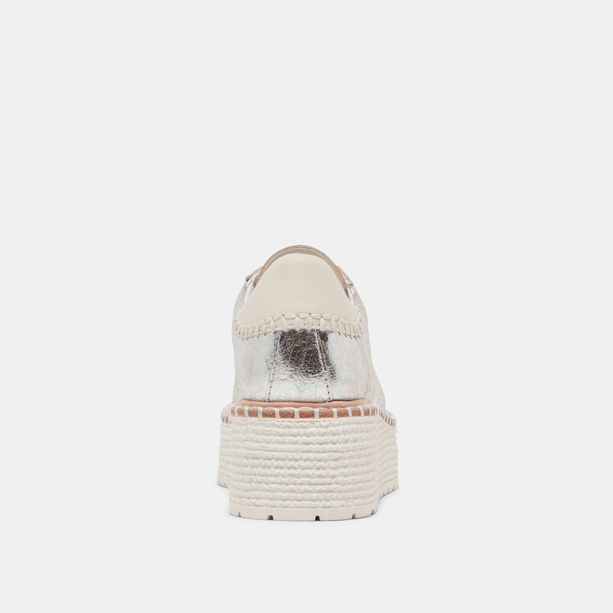 TWAIN SNEAKERS SILVER CRACKLED LEATHER | Women Dolce Vita