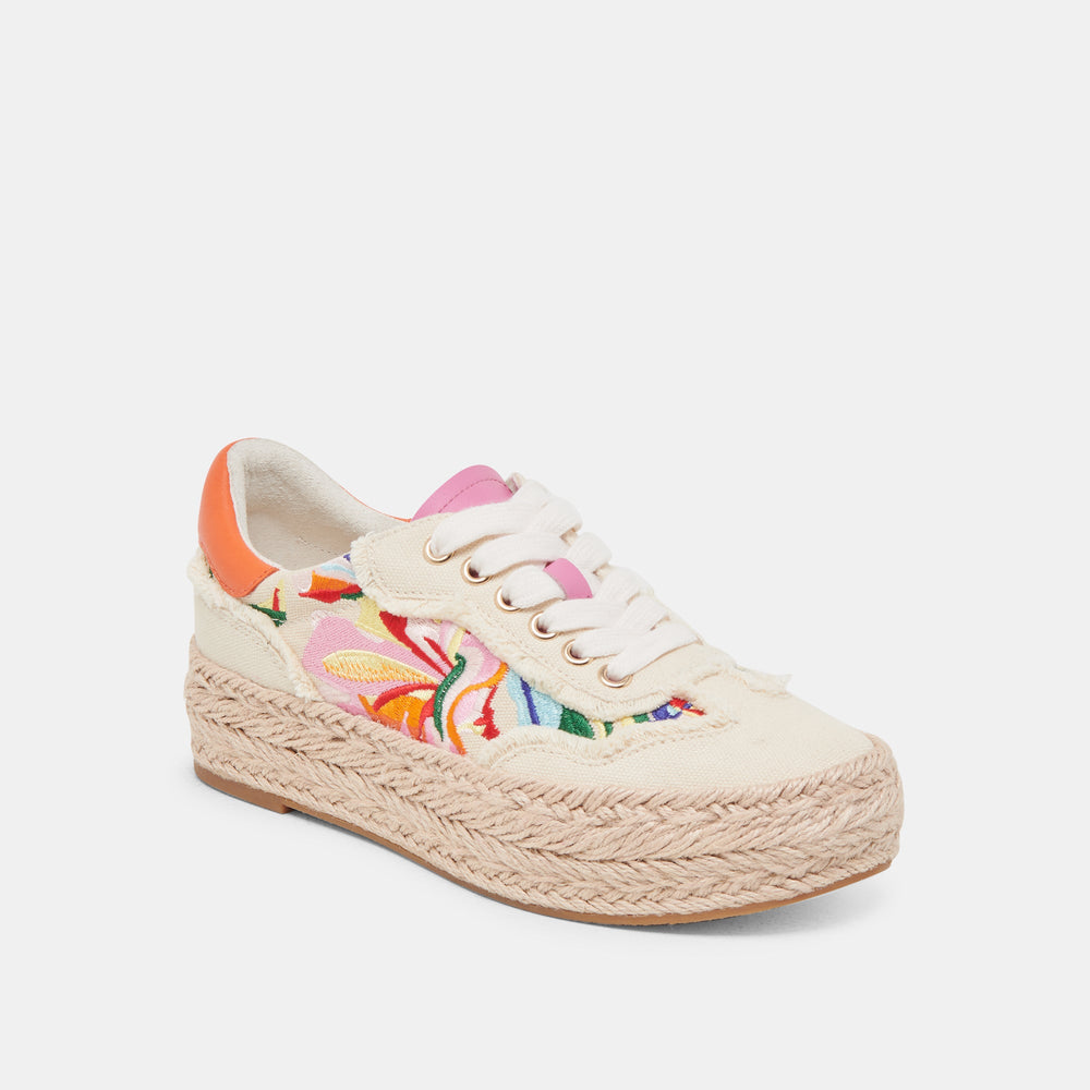 FREDY SNEAKERS FLORAL MULTI CANVAS | Women Dolce Vita