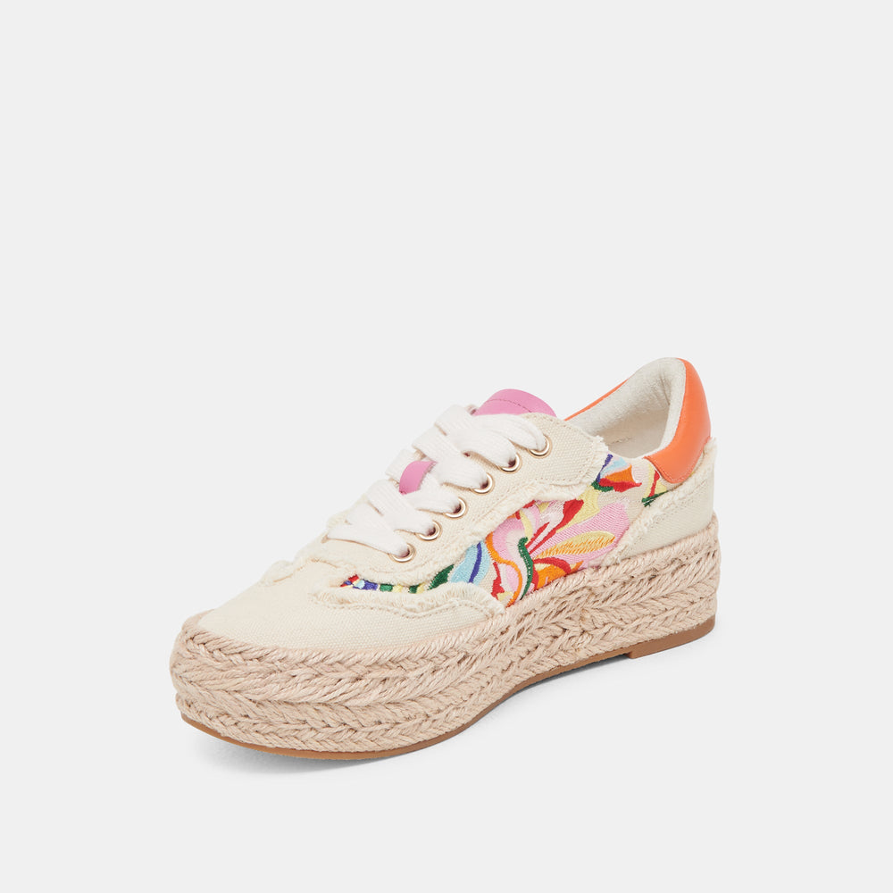 FREDY SNEAKERS FLORAL MULTI CANVAS | Women Dolce Vita