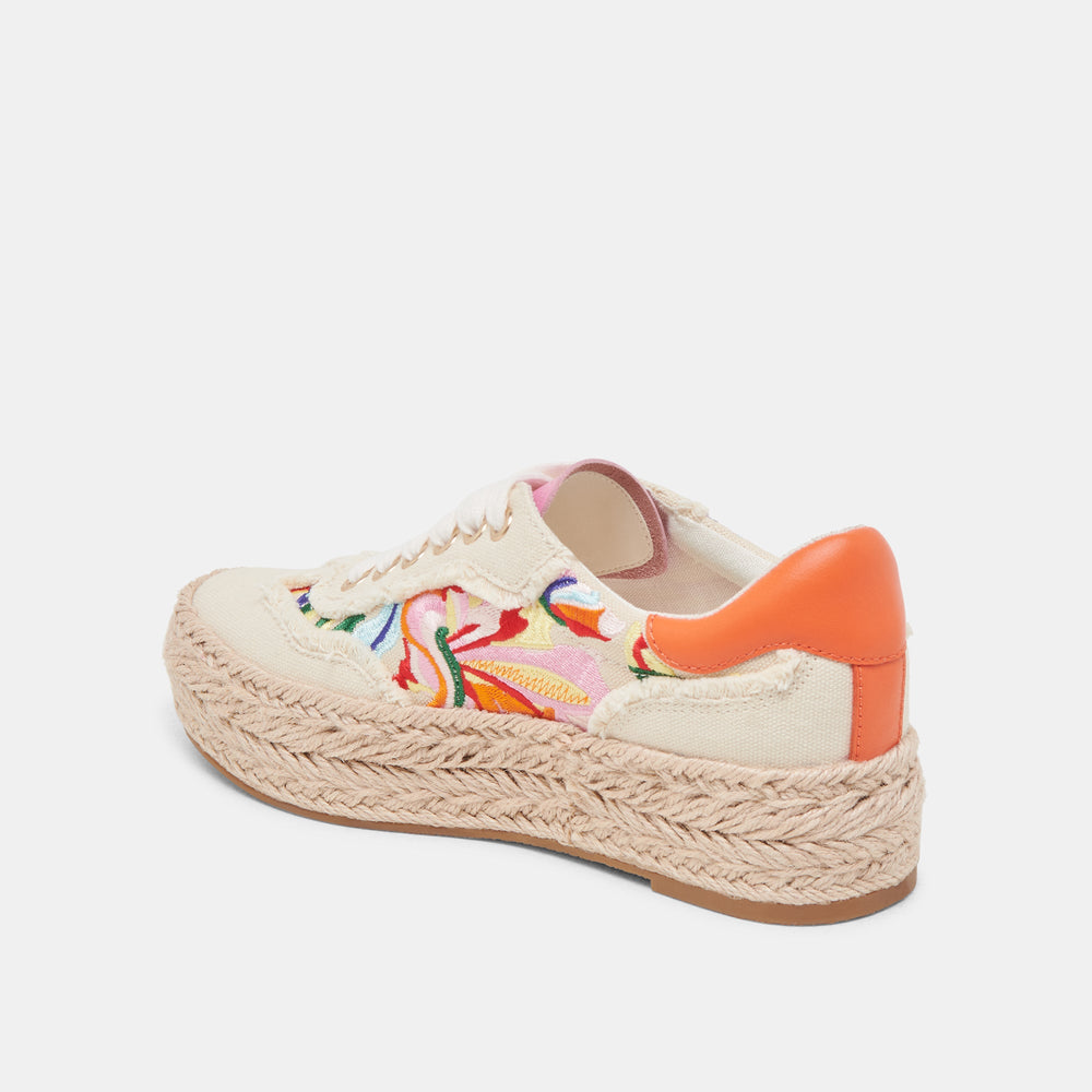 FREDY SNEAKERS FLORAL MULTI CANVAS | Women Dolce Vita