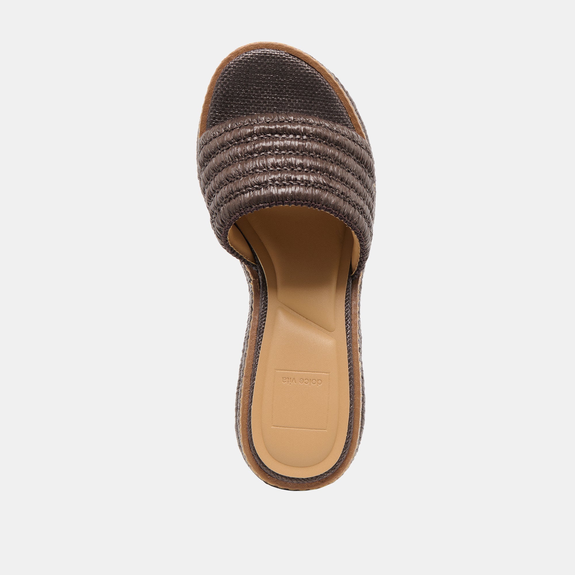 Throne Chocolate Raffia Wedges | Women Dolce Vita
