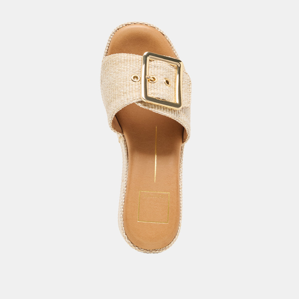 Jilian Lt Natural Raffia Wedges | Dolce Vita Women