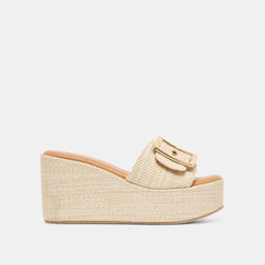 Jilian Lt Natural Raffia Wedges | Dolce Vita Women