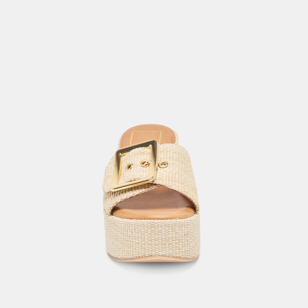 Jilian Lt Natural Raffia Wedges | Dolce Vita Women
