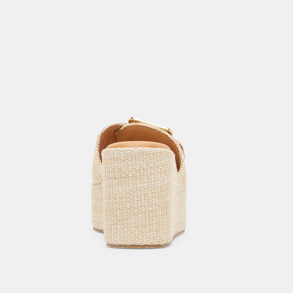 Jilian Lt Natural Raffia Wedges | Dolce Vita Women