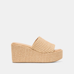 Joclyn Lt Natural Raffia Wedges | Women Dolce Vita