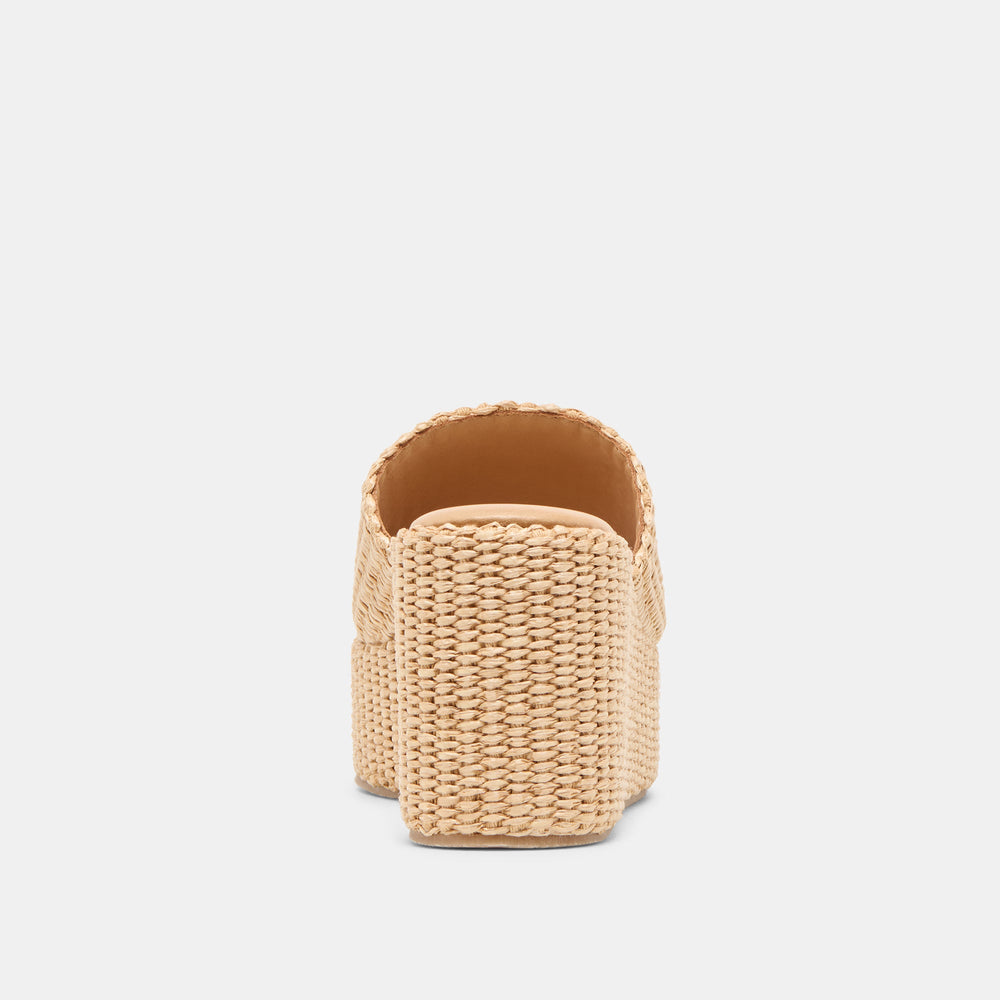 Joclyn Lt Natural Raffia Wedges | Women Dolce Vita