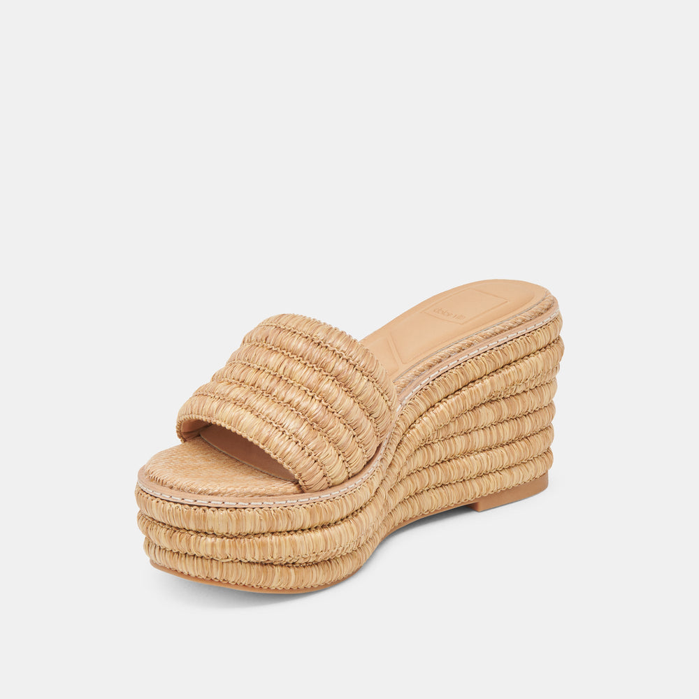 Throne Lt Natural Raffia Wedges | Dolce Vita Women