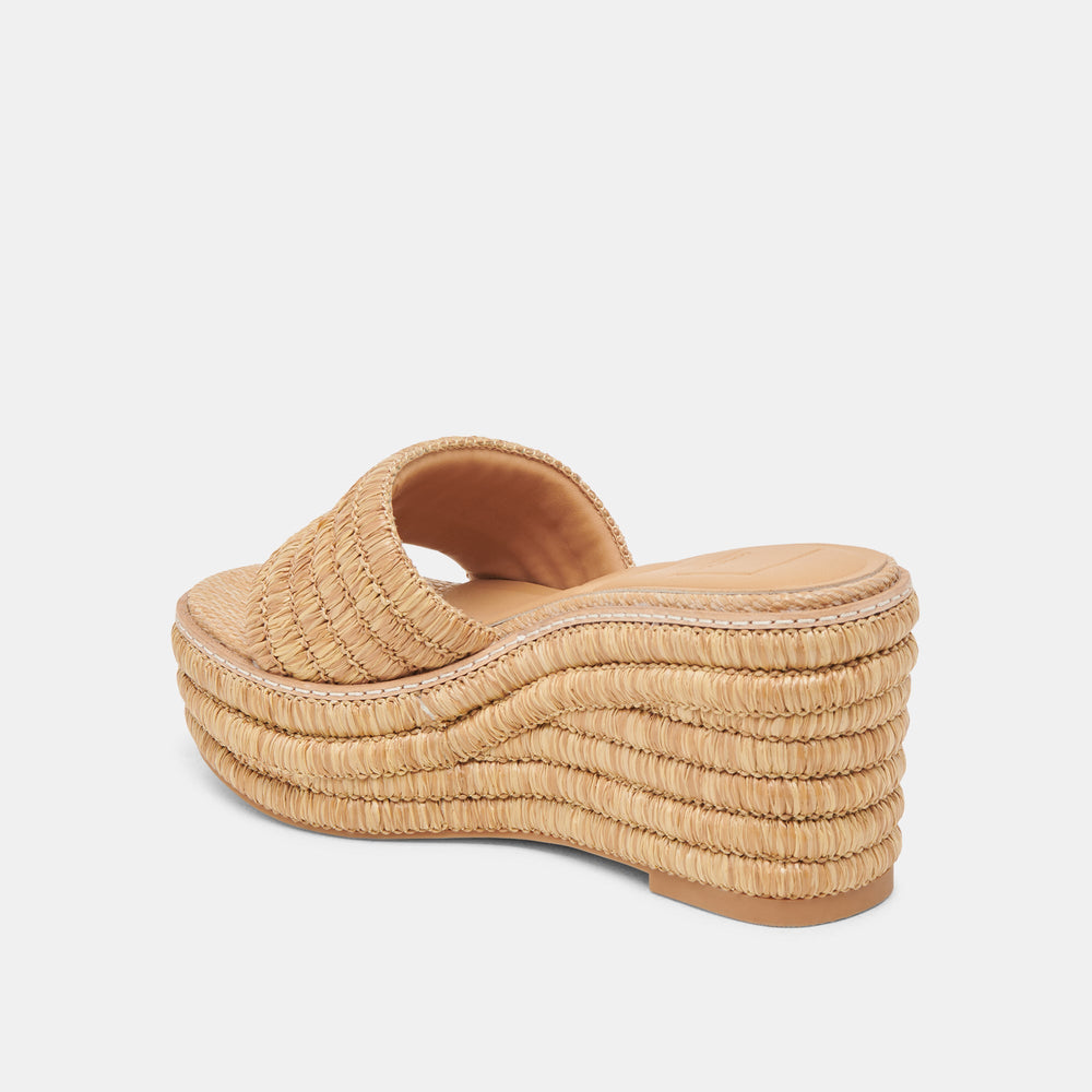 Throne Lt Natural Raffia Wedges | Dolce Vita Women