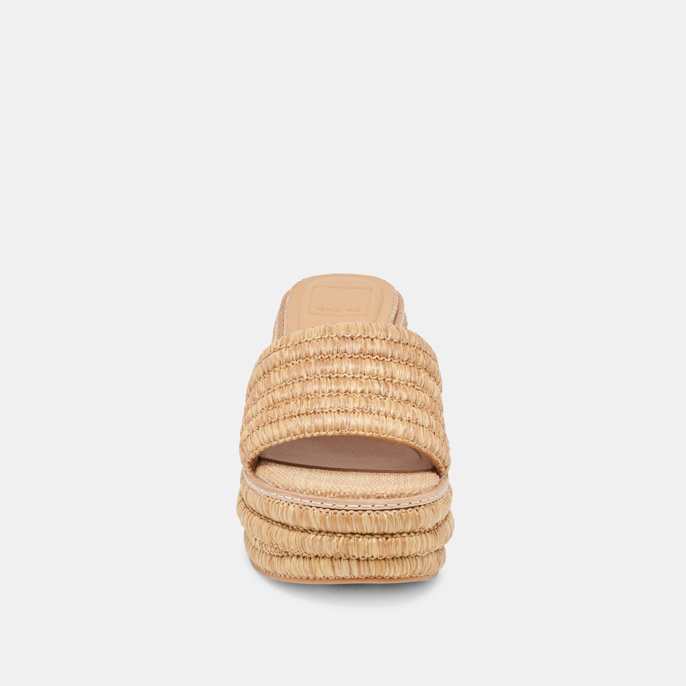 Throne Lt Natural Raffia Wedges | Dolce Vita Women
