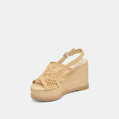 DEXLER WEDGES LT NATURAL WOVEN RAFFIA | Women Dolce Vita