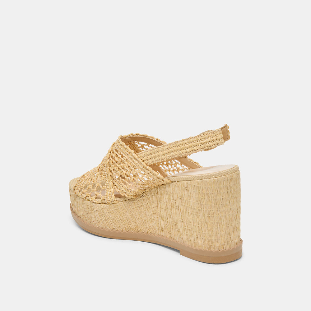 DEXLER WEDGES LT NATURAL WOVEN RAFFIA | Women Dolce Vita