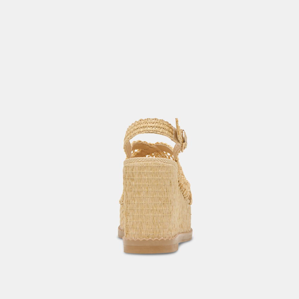 DEXLER WEDGES LT NATURAL WOVEN RAFFIA | Women Dolce Vita