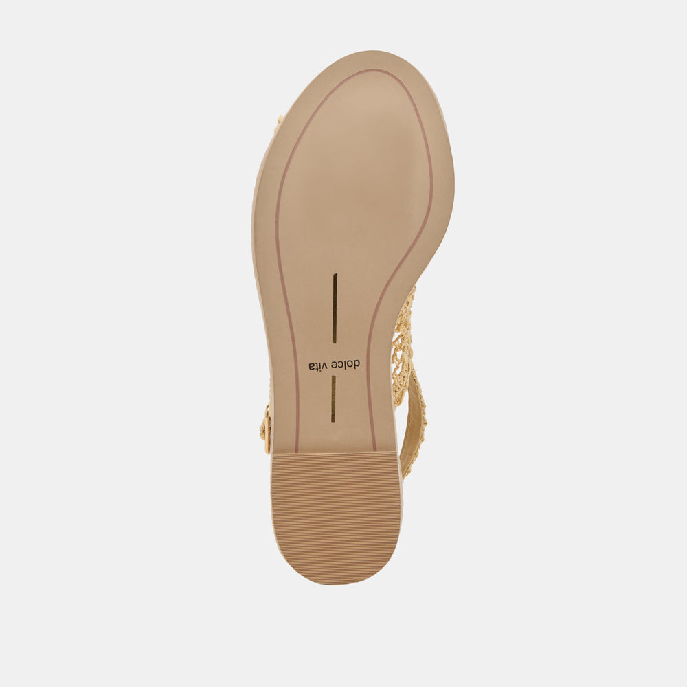 DEXLER WEDGES LT NATURAL WOVEN RAFFIA | Women Dolce Vita
