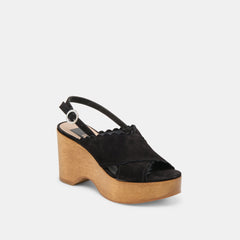 DILION WEDGES BLACK NUBUCK | Dolce Vita Women