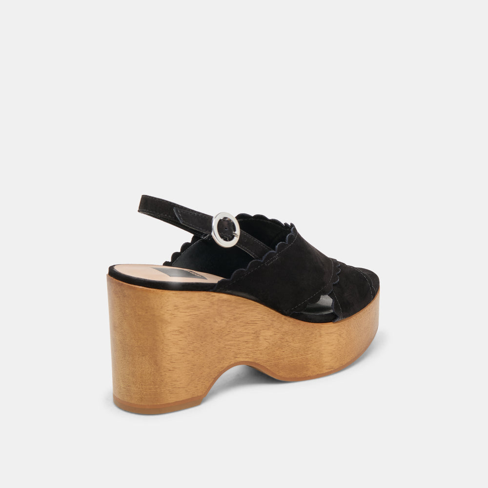DILION WEDGES BLACK NUBUCK | Dolce Vita Women