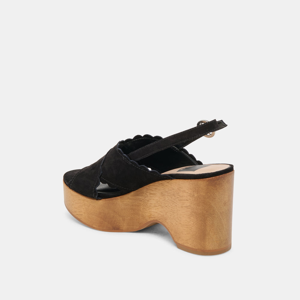DILION WEDGES BLACK NUBUCK | Dolce Vita Women